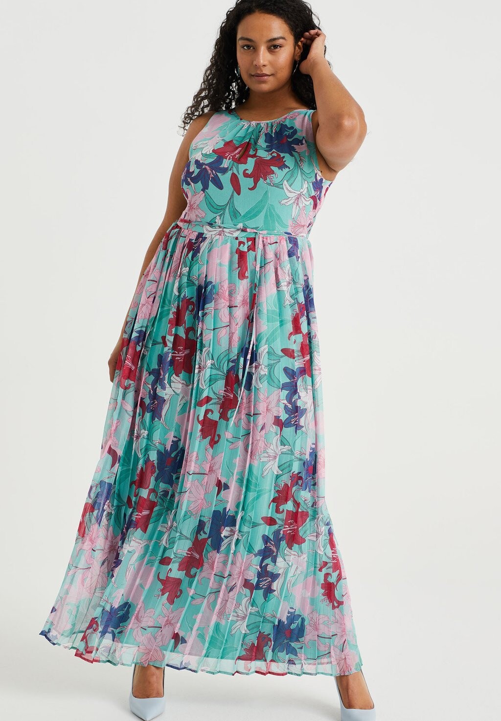 

Длинное платье WE Fashion, синий