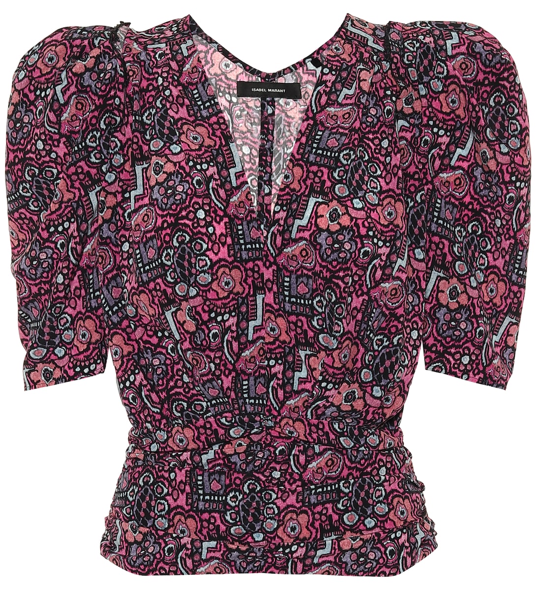 

Топ Rincky из эластичного шелка Isabel Marant, розовый