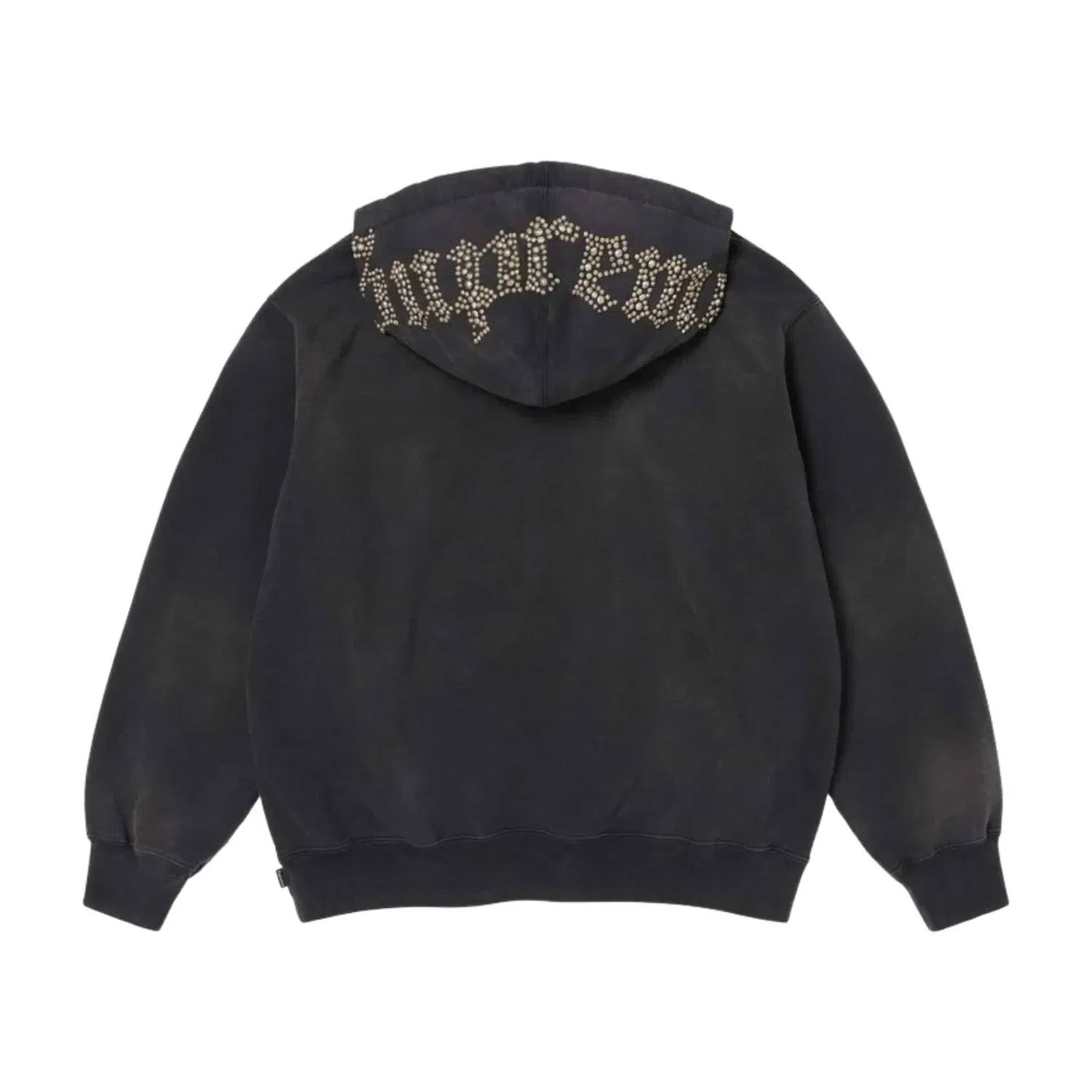 Толстовка Supreme SS26 с капюшоном и декоративными заклепками, черная, SUP-SS26-154-BLK — фото 2