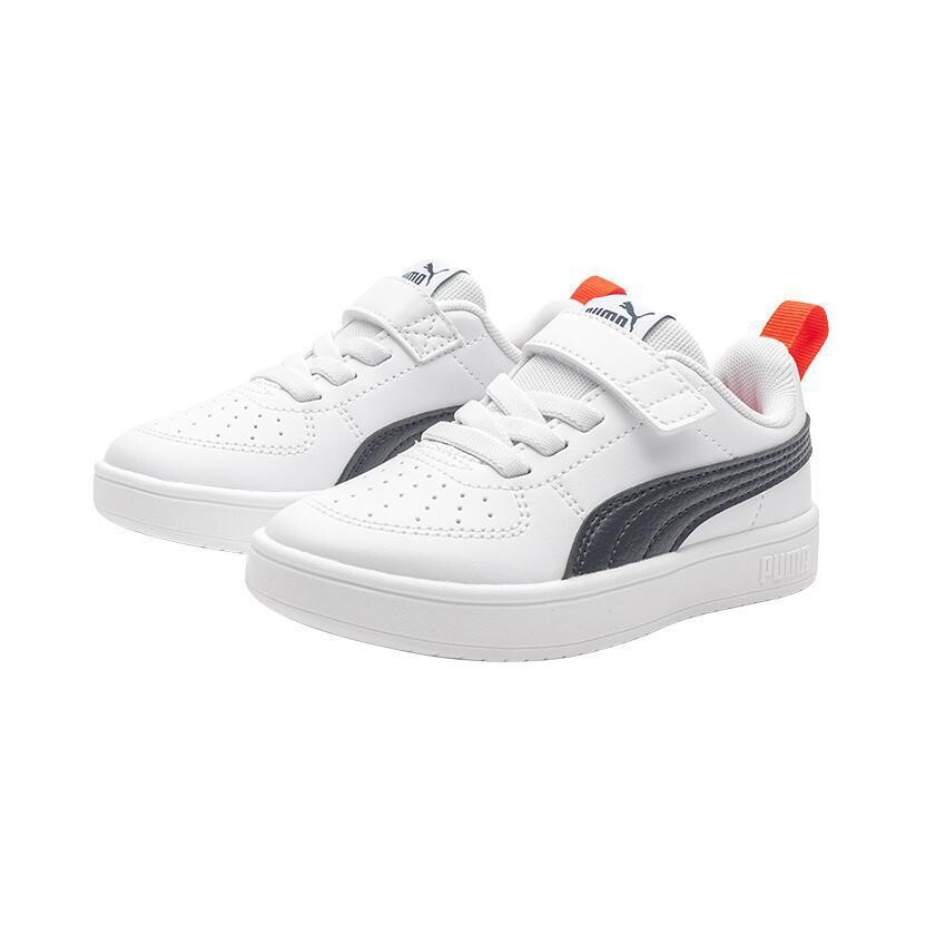 Кроссовки для скейтбординга Rickie Kids PS Low-top, белые/твидовые, синие Puma, синий — фото 2