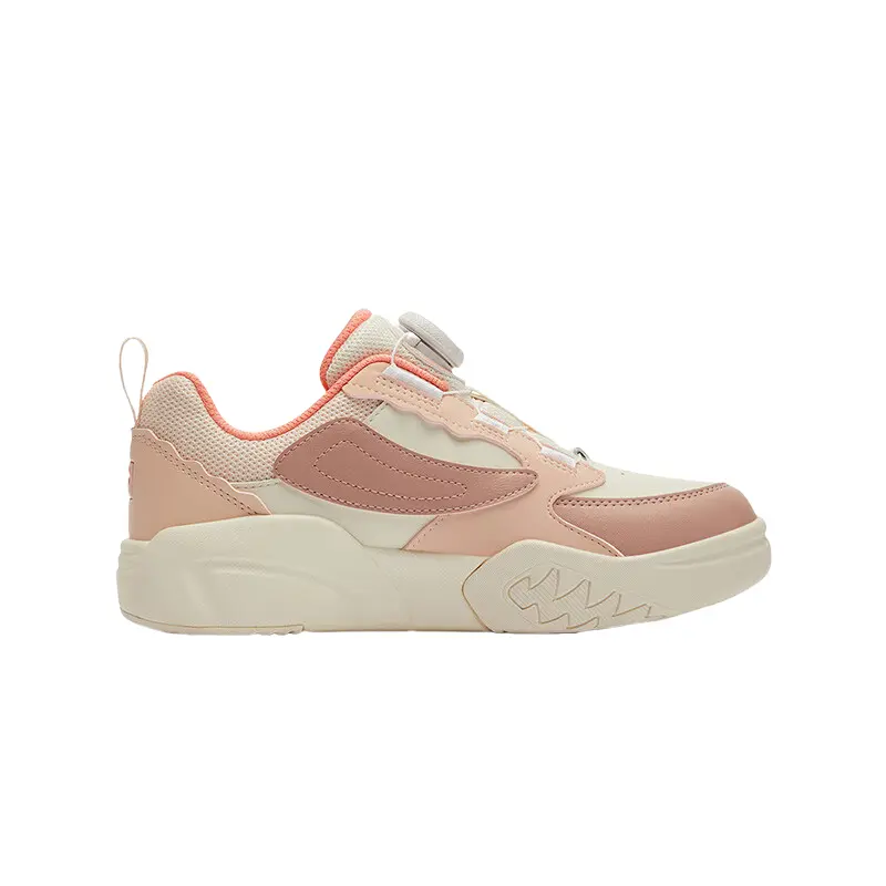 Boa устойчивые к истиранию низкие детские скейтбординговые кроссовки white pink kids FILA KIDS, розовый — фото 3