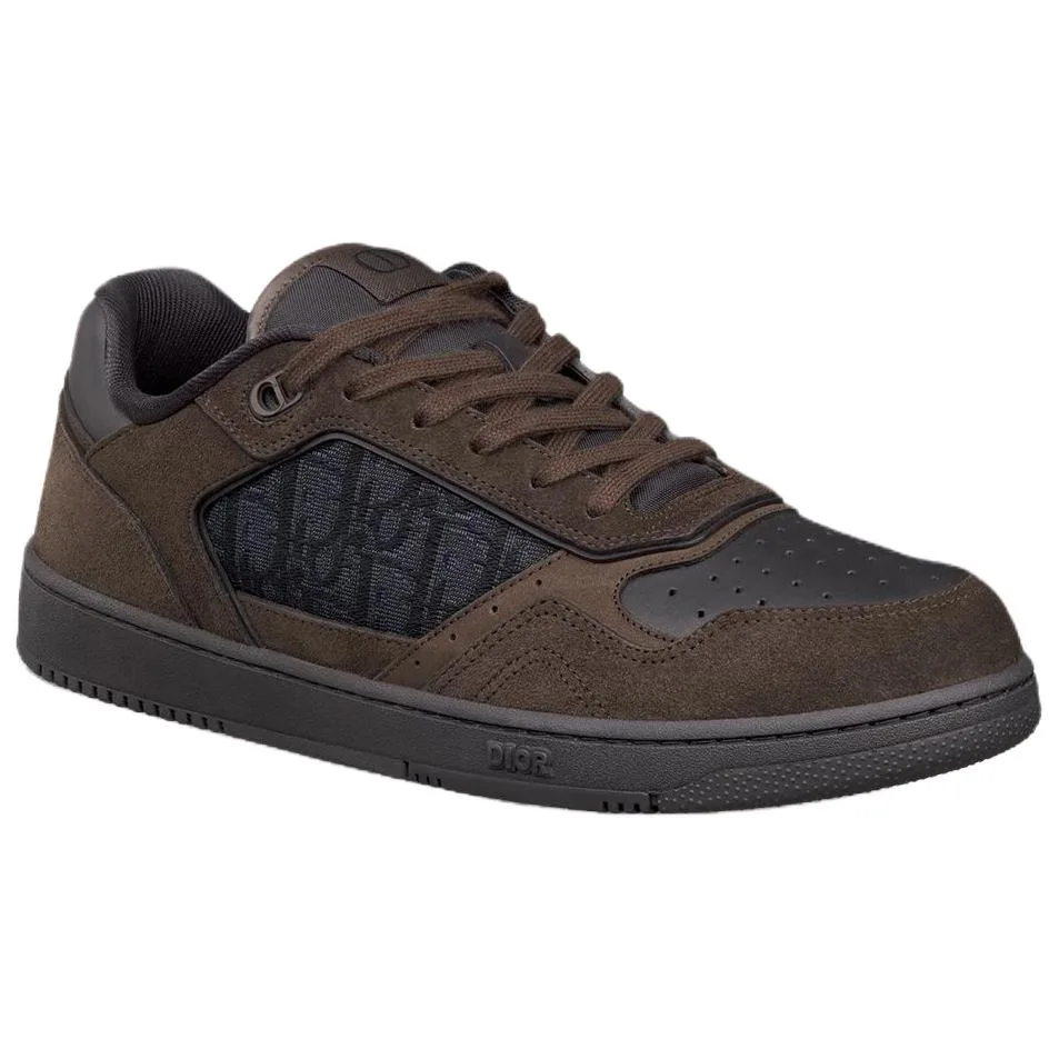 DIOR Кроссовки B27 Uptown Suede Low top мужские темно-коричневые — фото 4