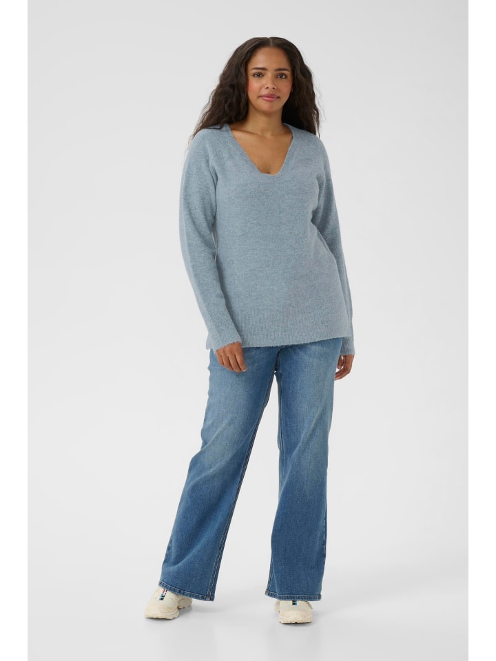 

Свитер стандартной вязки KCniela цвета Windward Blue Melange KAFFE curve