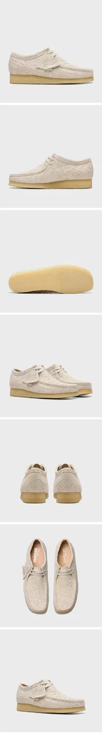 Мужские ботинки Wallabee цвета шампань от Clarks Originals — фото 3