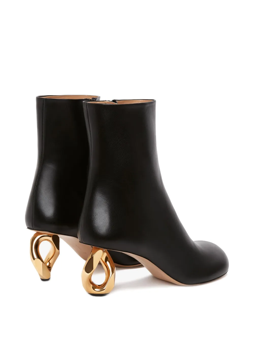 Ботильоны на скульптурном каблуке JW ANDERSON, черный — фото 3
