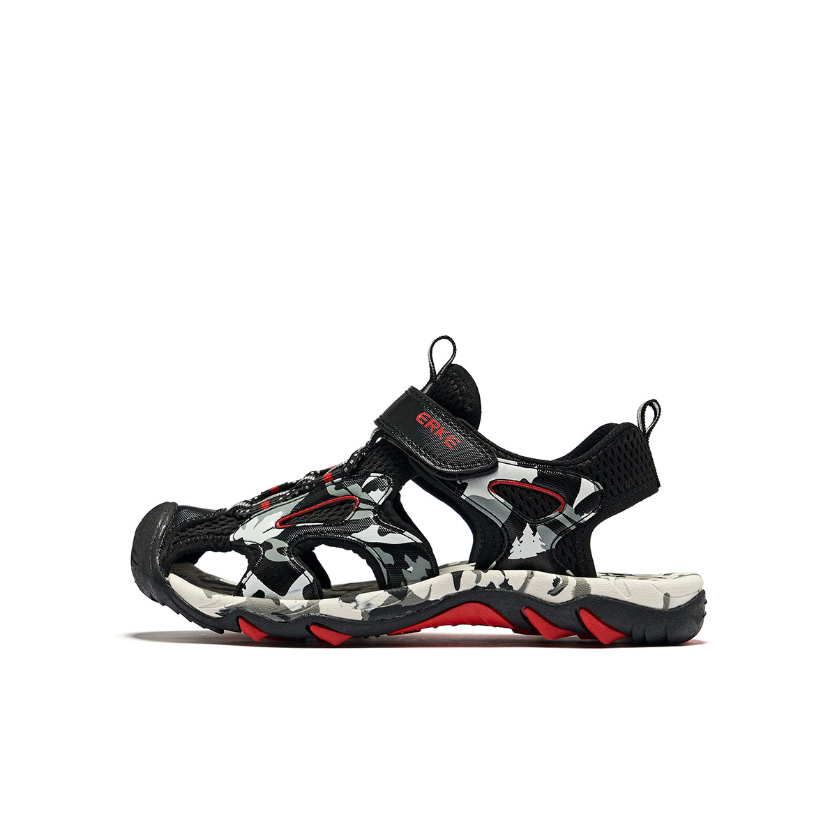 

ERKE KIDS Детские сандалии Jungle Slip Resistant, Breathable, Quick Dry низкие черно-серые