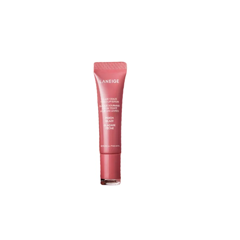 LANEIGE LANZHI увлажняющий питательный бальзам для губ с успокаивающим и осветляющим эффектом 10г, Peach Glossy Lip Gloss 12g