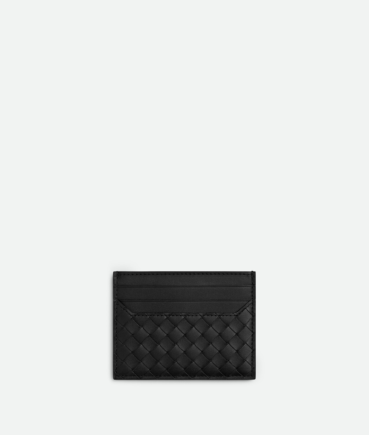 Intrecciato piccolo  card case BOTTEGA VENETA, черный — фото 2