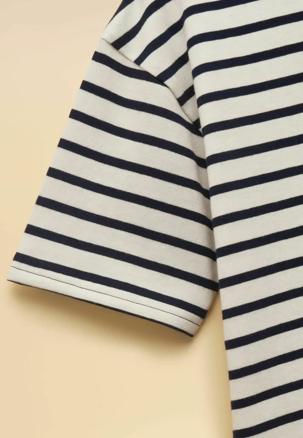 Футболка стандартного кроя с однотонным принтом let's go Joules, Navy Blue — фото 4