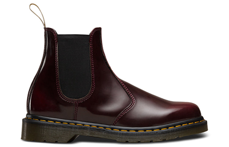 Мужские ботинки челси Dr.Martens 2976 Vegan из веганских материалов, вишнево-красный — фото 2
