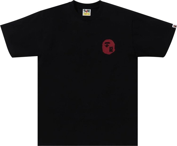 

Футболка BAPE Year Of Dragon Ape Face 'Black', черный