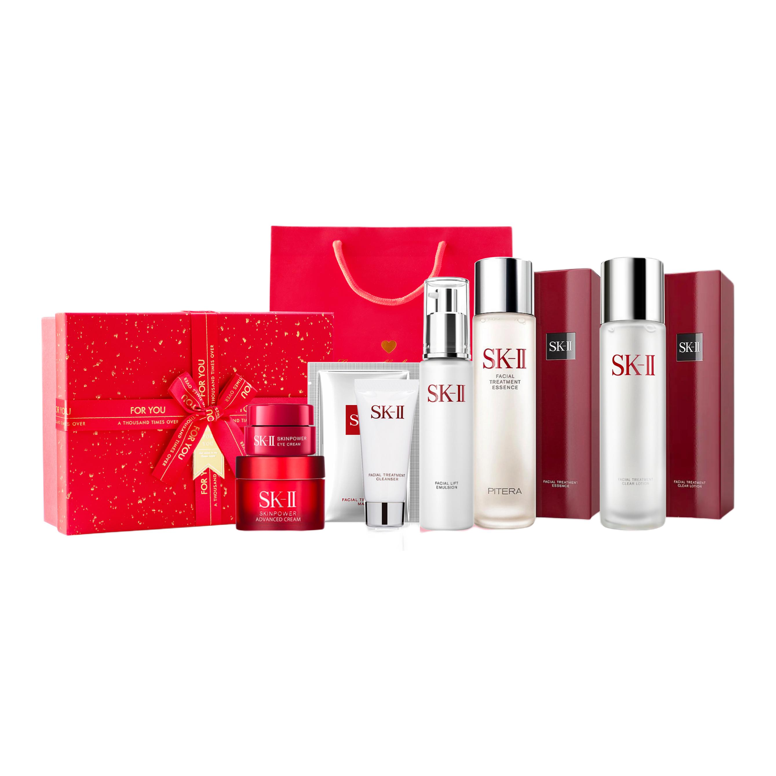 Набор для ухода за кожей SK-II включающий Fairy Water 75 мл + Crystal Beauty Lotion 100 г, 7 предметов — фото 2