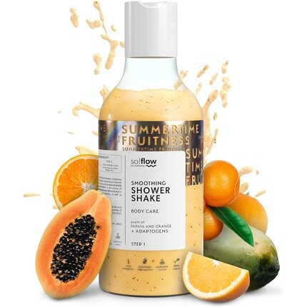 

So!Flow Smoothing Shake Papaya & Orange с маслом аргании спинозы для гладкой и шелковистой кожи — восстанавливающее удовольствие для душа