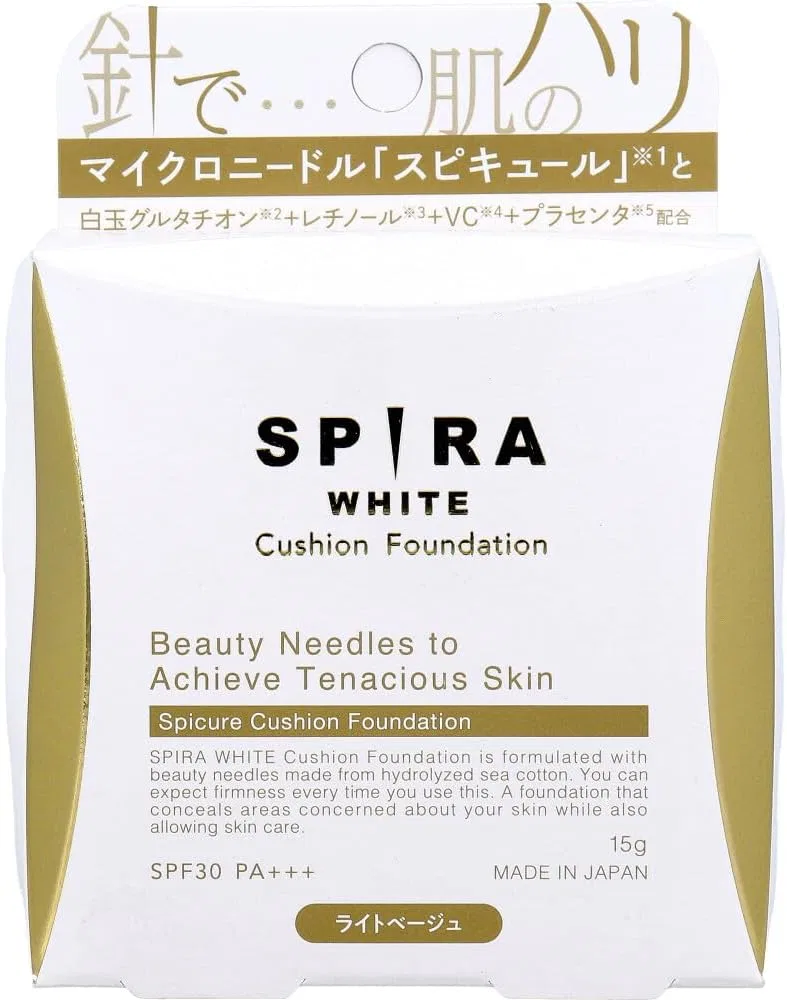 Тональное средство Cushion Foundation SPF30 PA+++ Light Beige, SPIRA SPIRA, набор 3 шт — фото 4