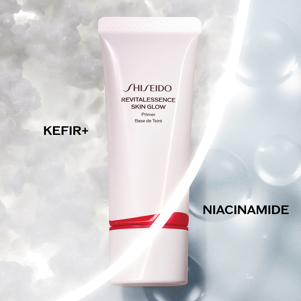 Праймер Revitalessence Skin Glow Primer, осветляющий основу под макияж, SPF 25 Shiseido, 30 мл — фото 3