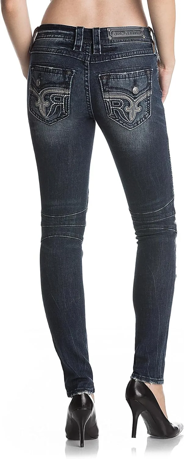 

Rock Revival Women's Ednee K200 Moto Jeans