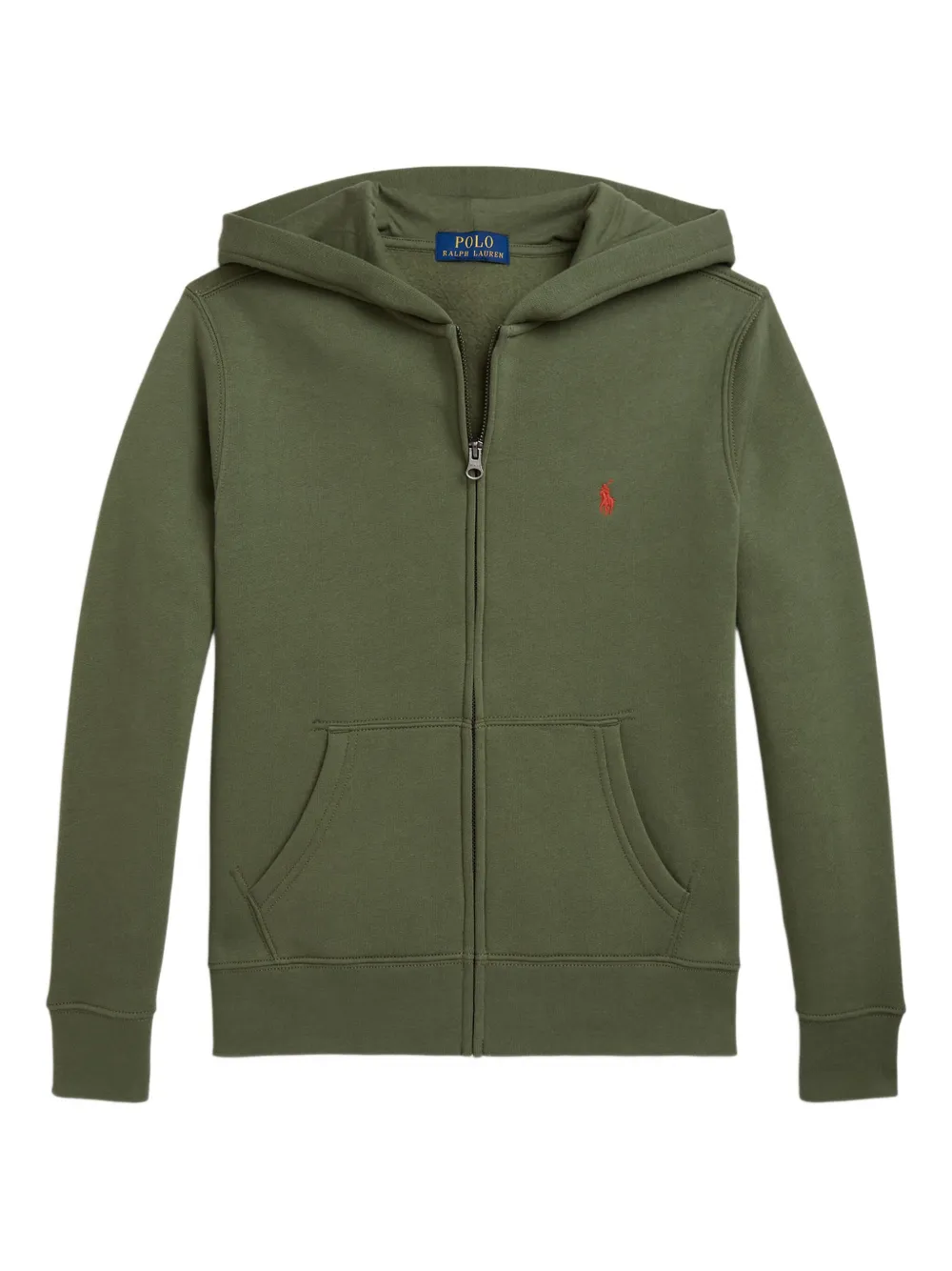 

Толстовка с капюшоном из флиса на молнии POLO RALPH LAUREN KIDS, зеленый