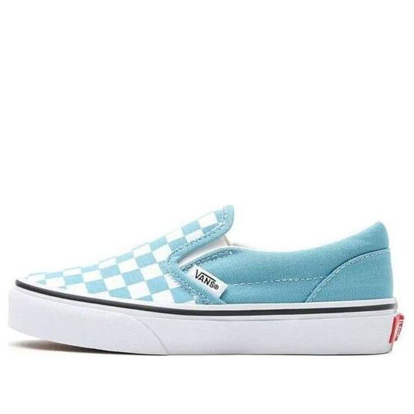 

Кроссовки slip-on k shoes blue/white Vans, синий
