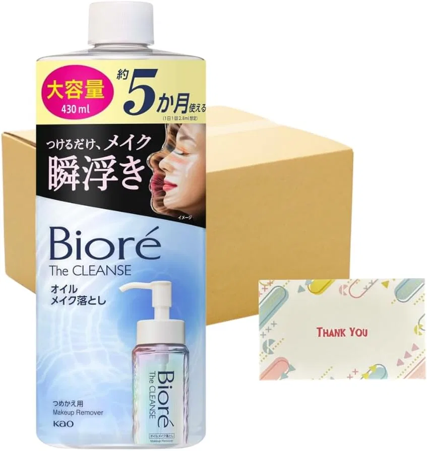 Масло для снятия макияжа Biore The Cleansing Oil, сменный блок, 430 мл, 12 шт, набор