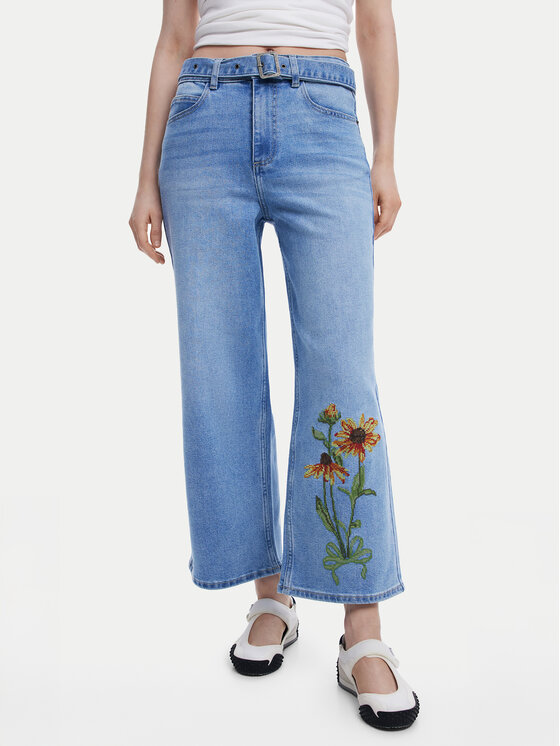 

Джинсы прямого кроя Ohio 25SWDD14 Desigual, синий