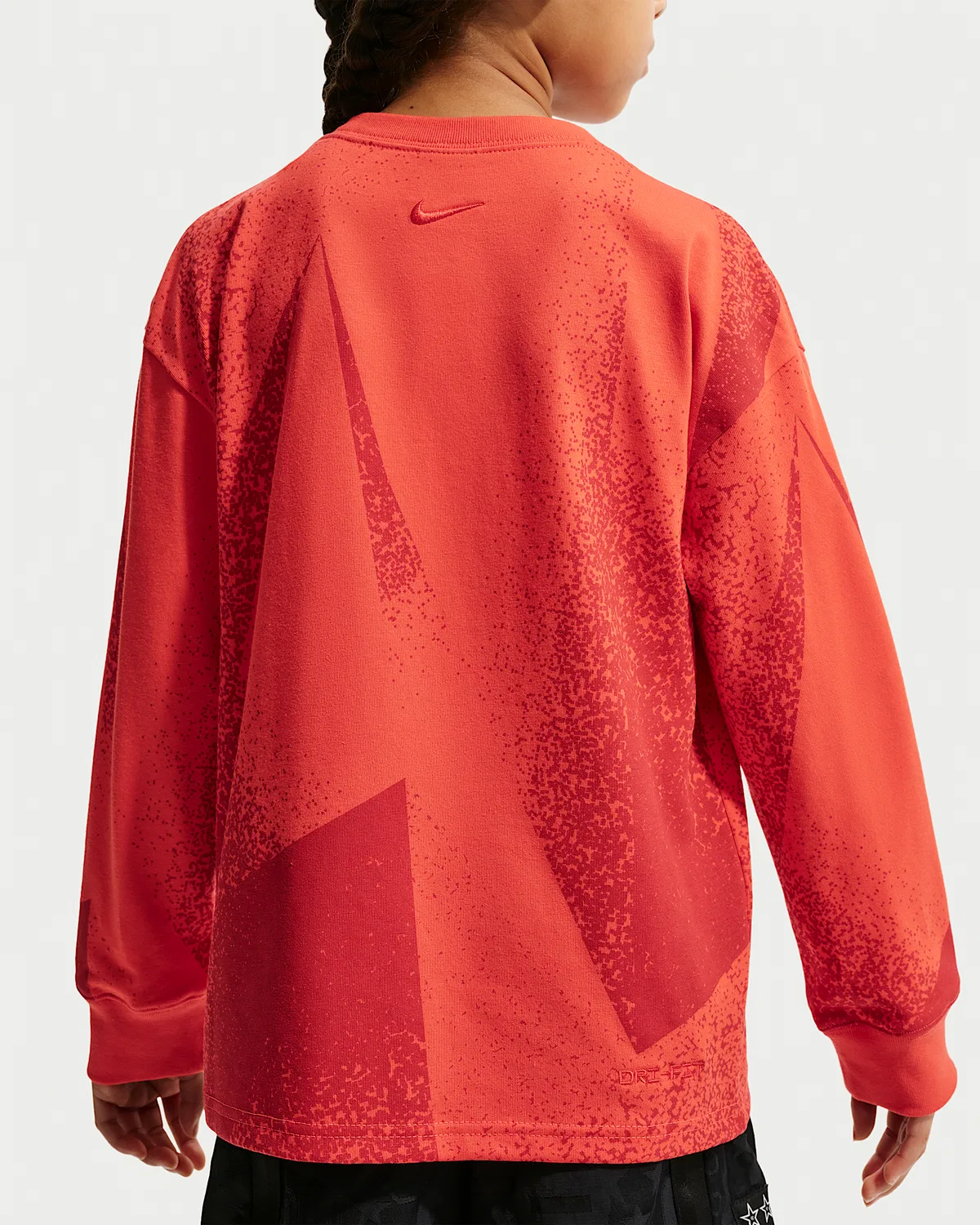 Детская футболка с длинным рукавом Dri-FIT Max90 Kobe, Light Crimson — фото 2