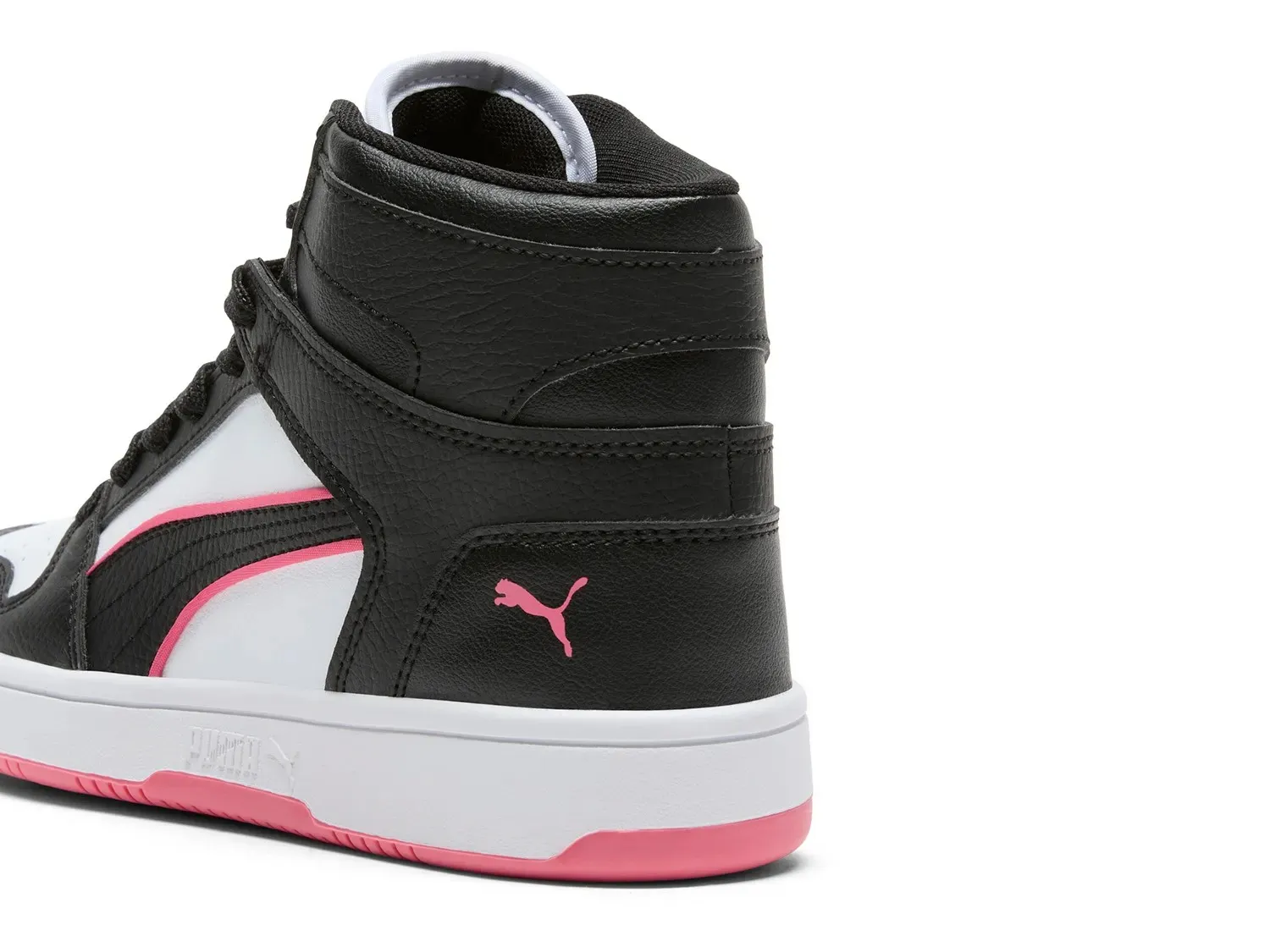 Кроссовки Puma Rebound Layup — женские, белые/черные/розовые — фото 2