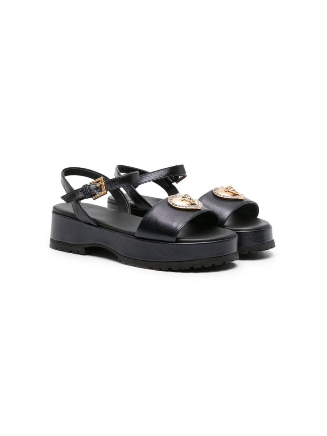 

Versace Kids сандалии с декором Medusa, черный