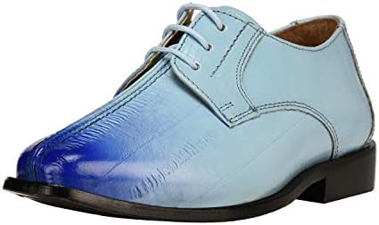 

Детские классические туфли-оксфорды на шнуровке с анималистическим принтом LIBERTYZENO для мальчиков, подарок на Рождество, синий