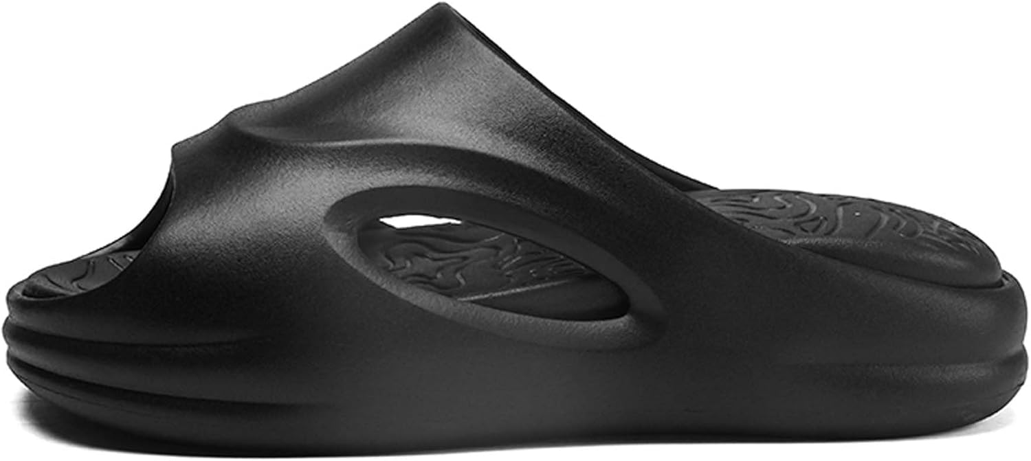 

Мужские и женские легкие домашние и тапочки с прямой подошвой, быстро сохнущие, противоскользящие, с открытым носком, для душа из EVA Generic, черный