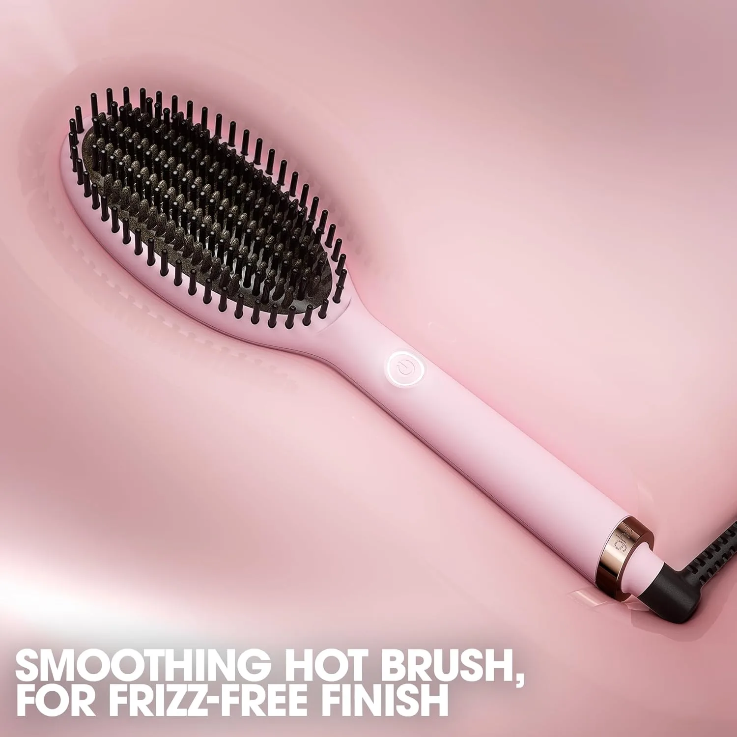 Щетка для волос ghd Glide & Rise с горячим воздухом - для придания объема, выпрямления и разглаживания волос, безопасная укладка на 365 градусов и автоматический спящий режим., Pink Sorbet — фото 2