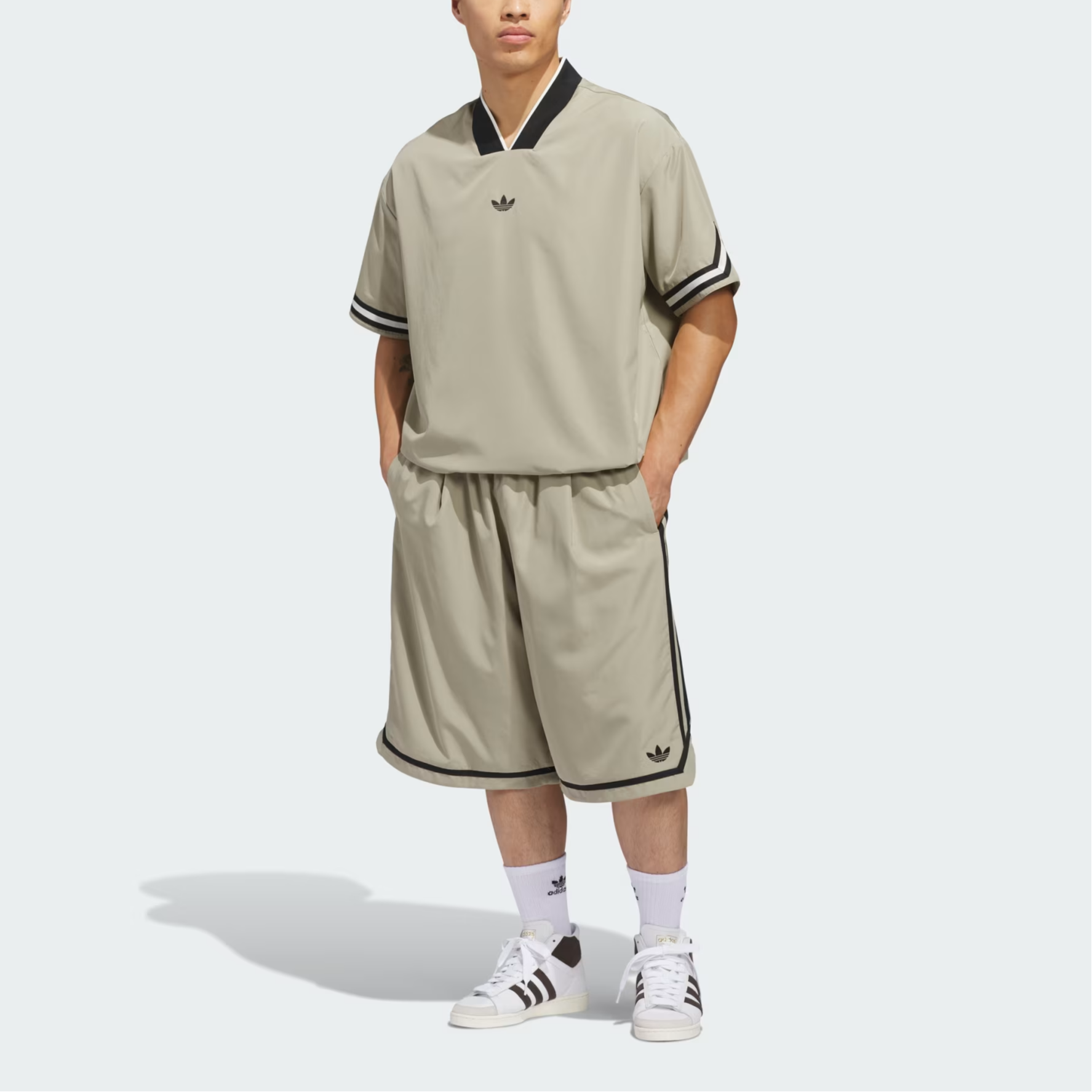 Футболка BASKETBALL WARM FW25 Up Top Unisex Adidas Originals, wonder бежевый — фото 4