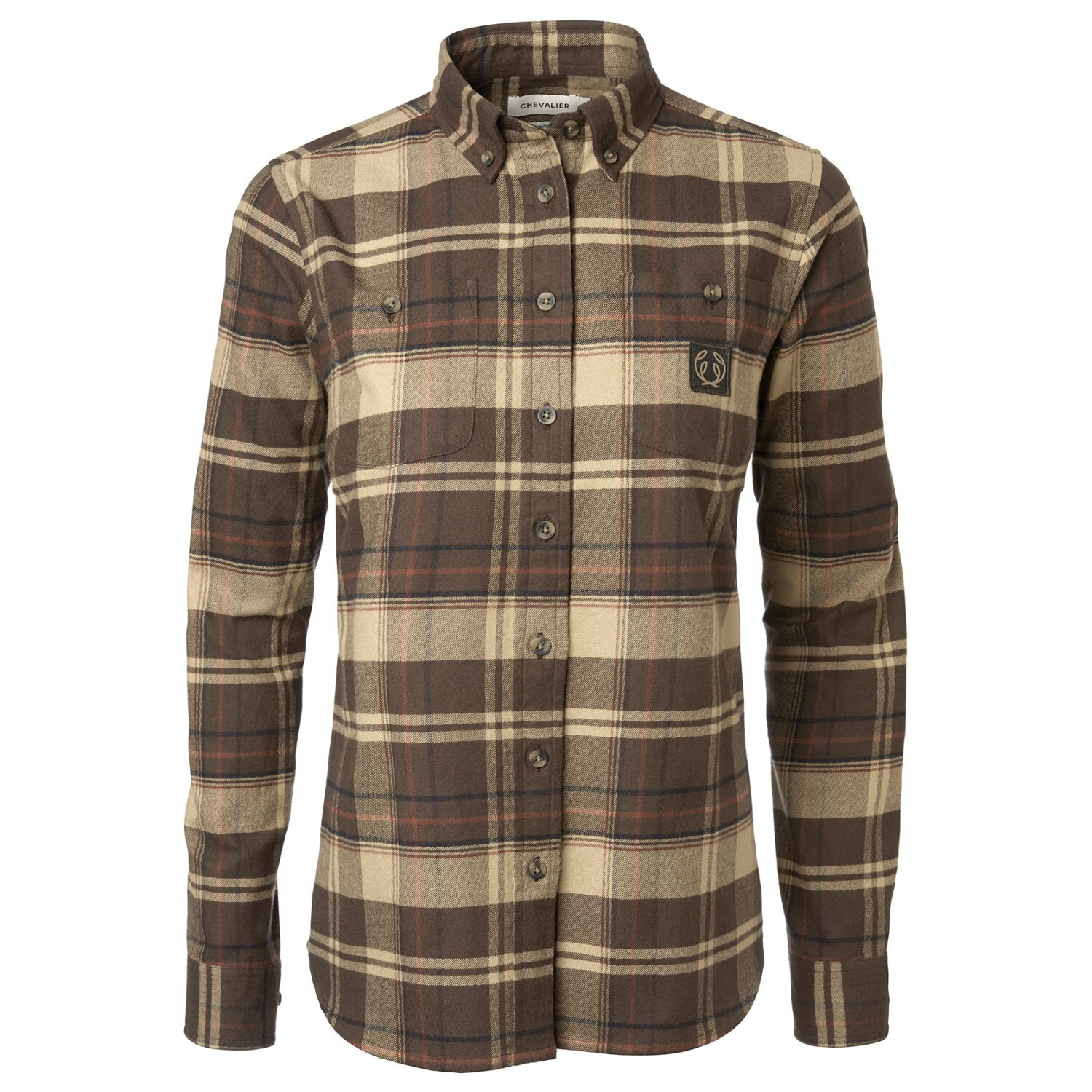 

Рубашка Chevalier Women's Heron Flannel Shirt, цвет Soil Brown Checked