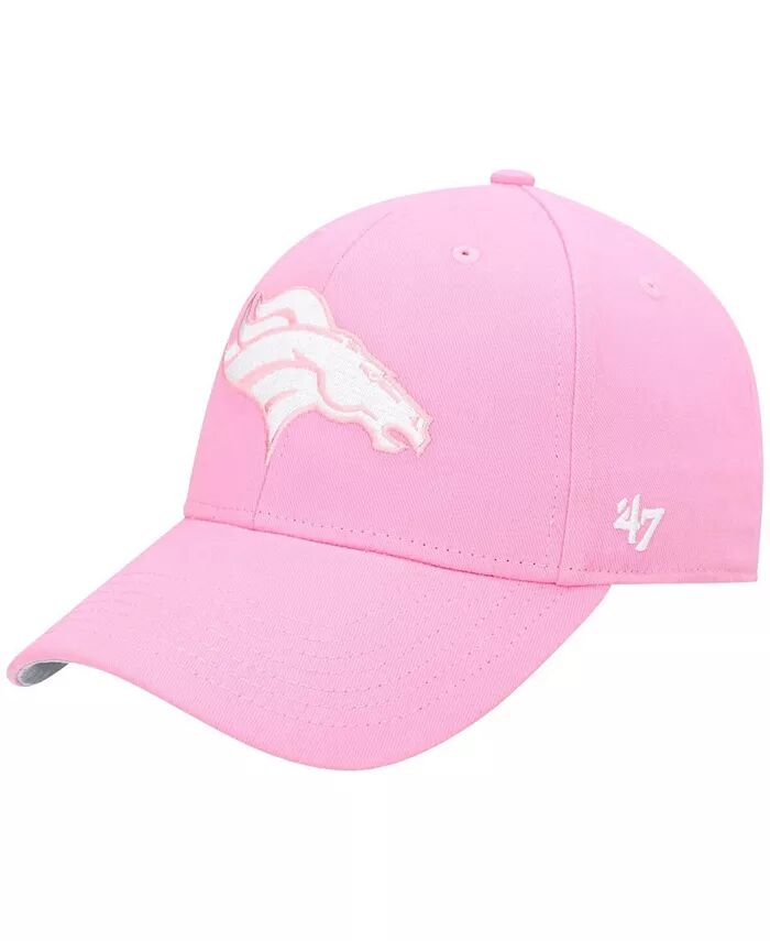 

Big Girls Pink Denver Broncos Rose MVP регулируемая кепка '47 Brand