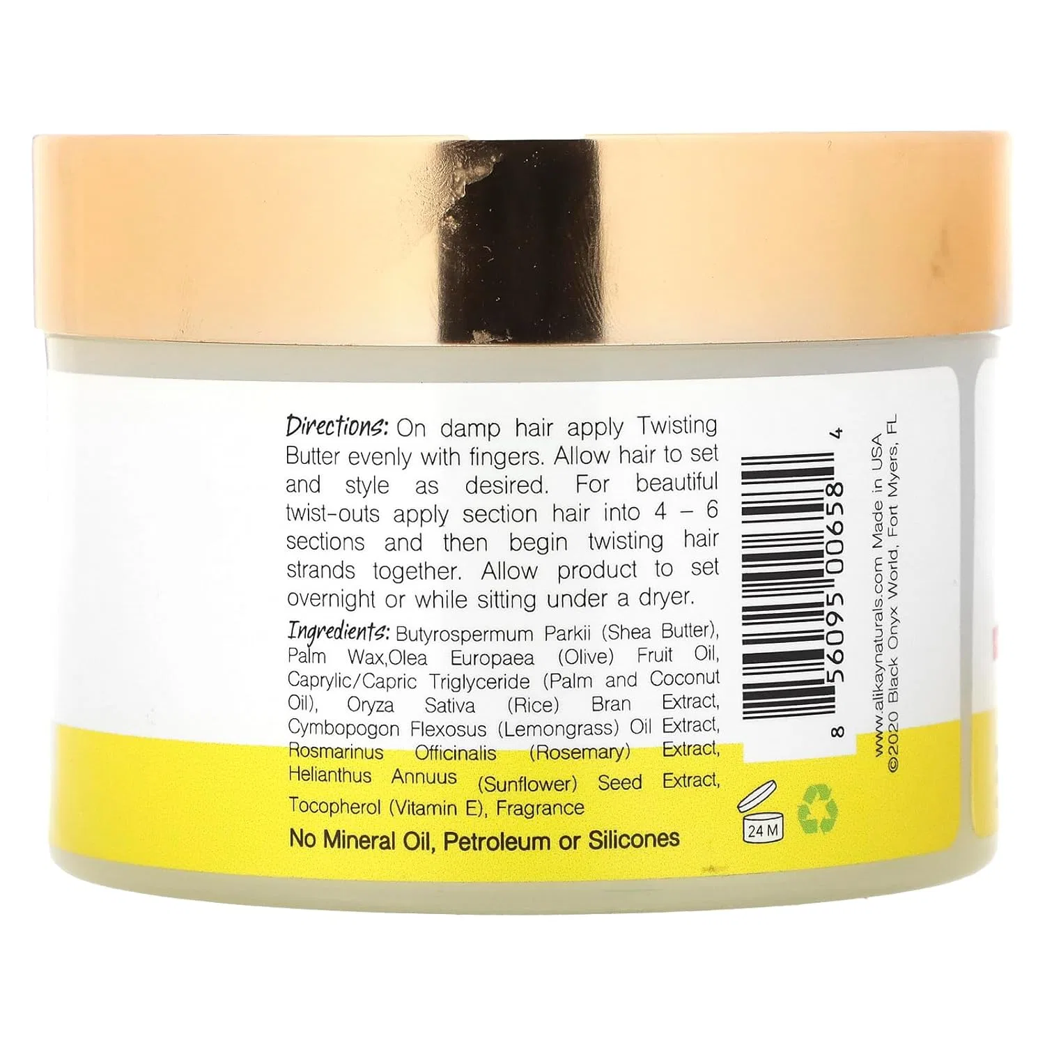 Масло для укладки волос «Lemongrass Super Twisting Butter» от Alikay Naturals 237 мл Alikay Naturals — фото 2