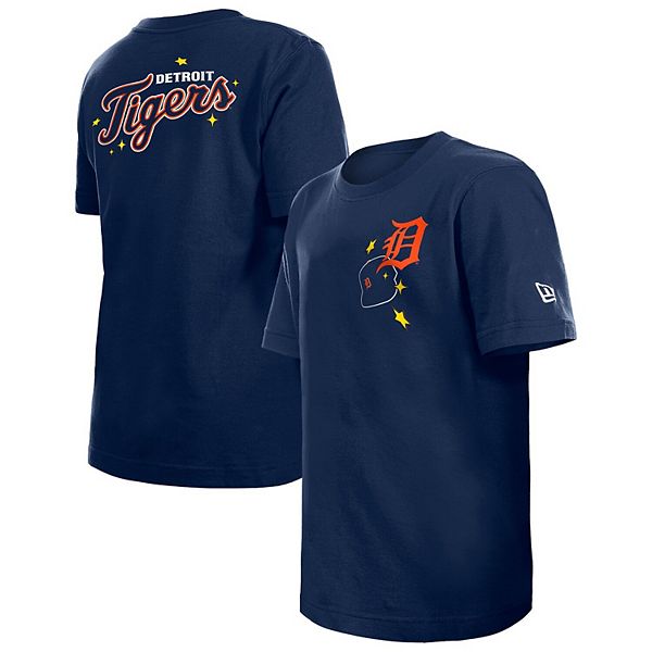 Футболка Youth navy Detroit Tigers Stars & Cap New Era — фото 2