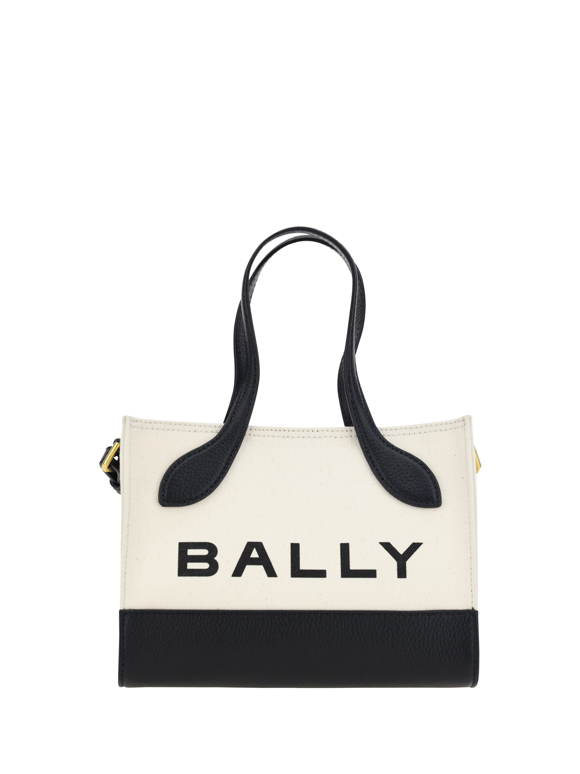 

Шикарная контрастная мини-кожаная сумочка Bally, черно-белый