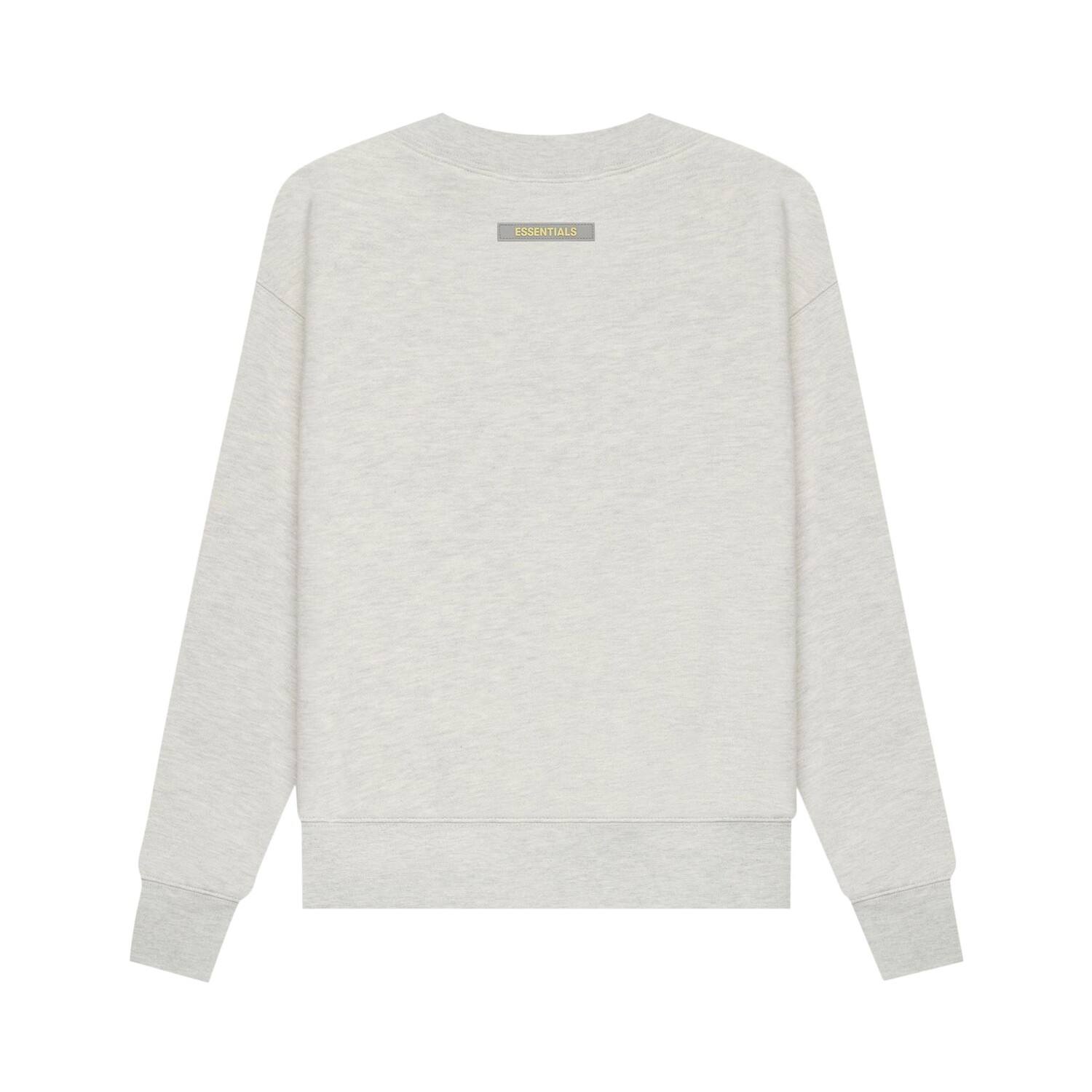 Детский пуловер с круглым вырезом Fear of God Essentials, цвет Light Heather Oatmeal — фото 2