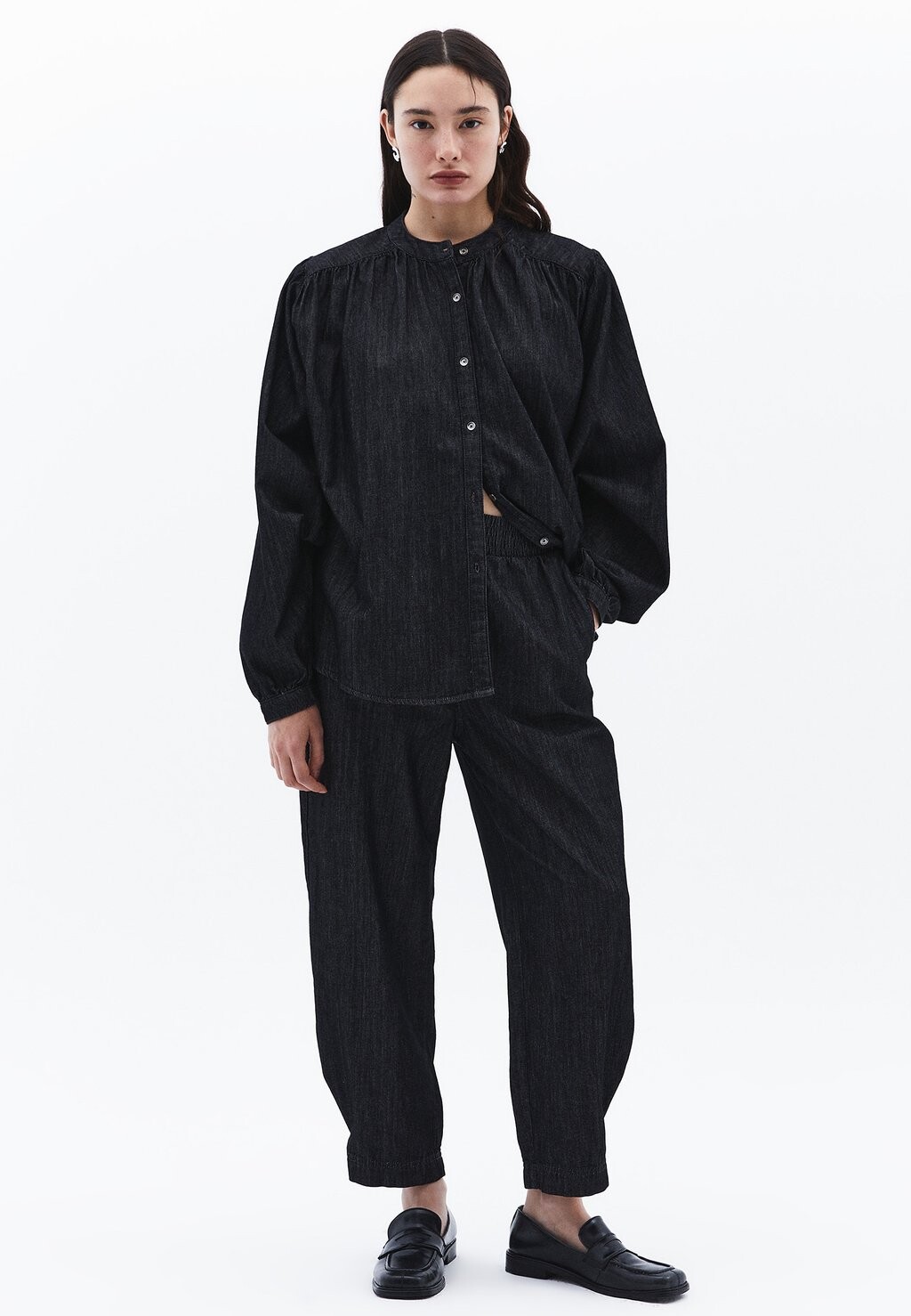 

Брюки BAGGY MIT HOHER TAILLE OXXO, черный деним