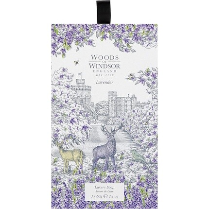 

Роскошное мыло Woods of Windsor с лавандой для нее, 60 г, 3 шт.