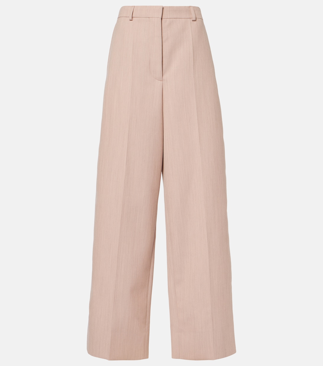

Широкие шерстяные брюки с низкой посадкой Stella McCartney, Dusty Pink