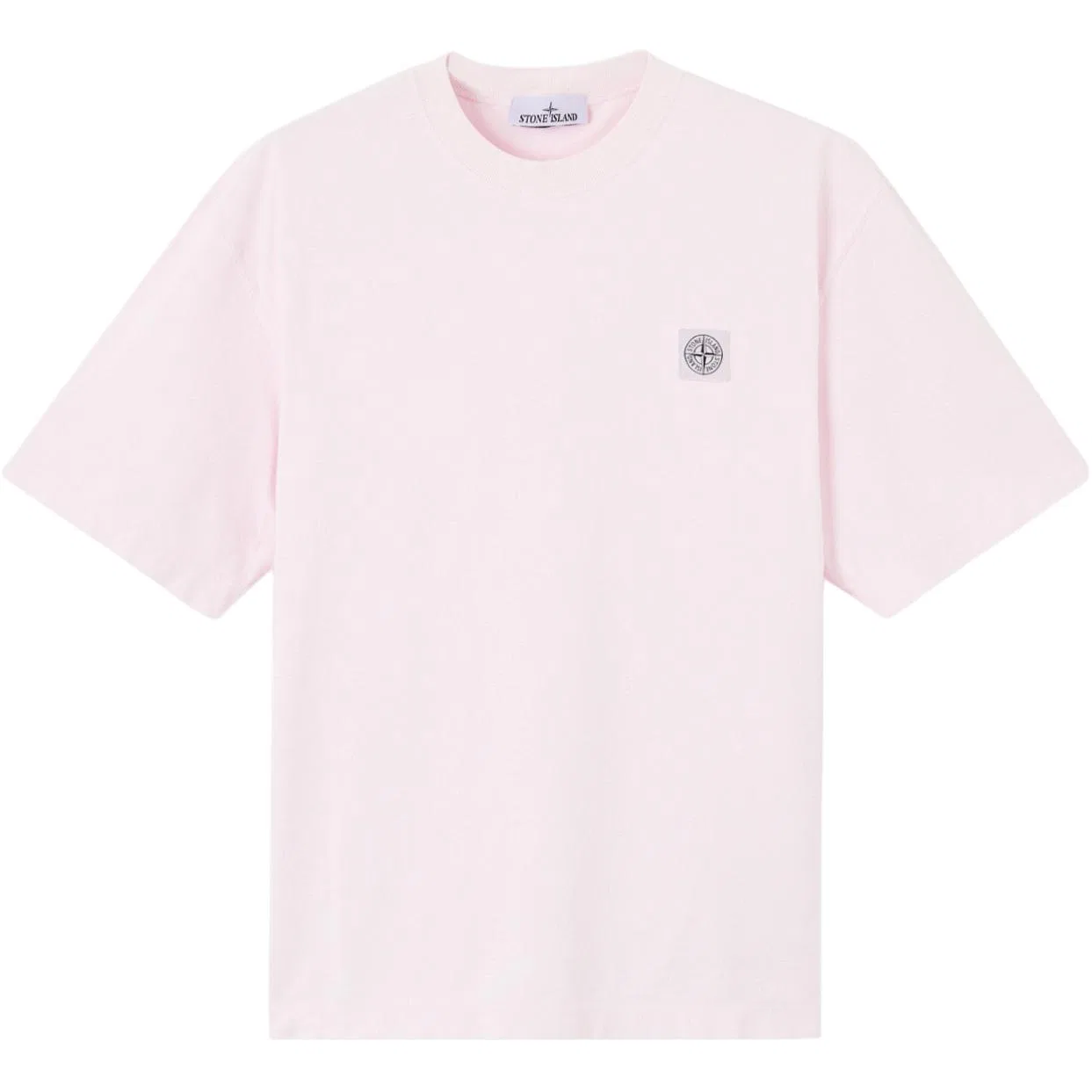 Футболка с логотипом Logo Patch Crewneck STONE ISLAND, Pink