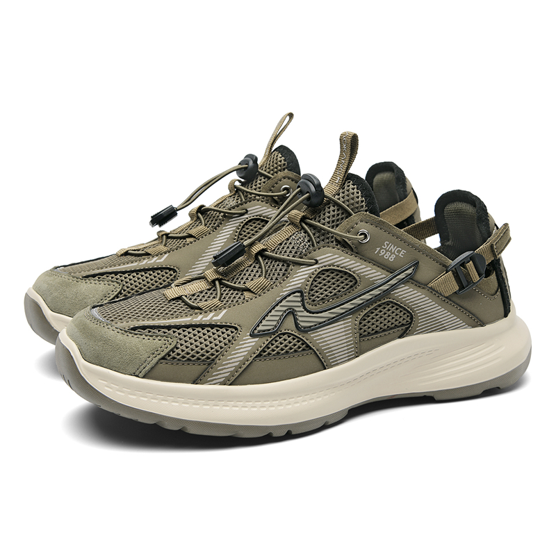 AOKANG Низкие повседневные кроссовки мужские хаки зелёные, цвет Khaki Green[Standard Sports Shoe Size] — фото 3