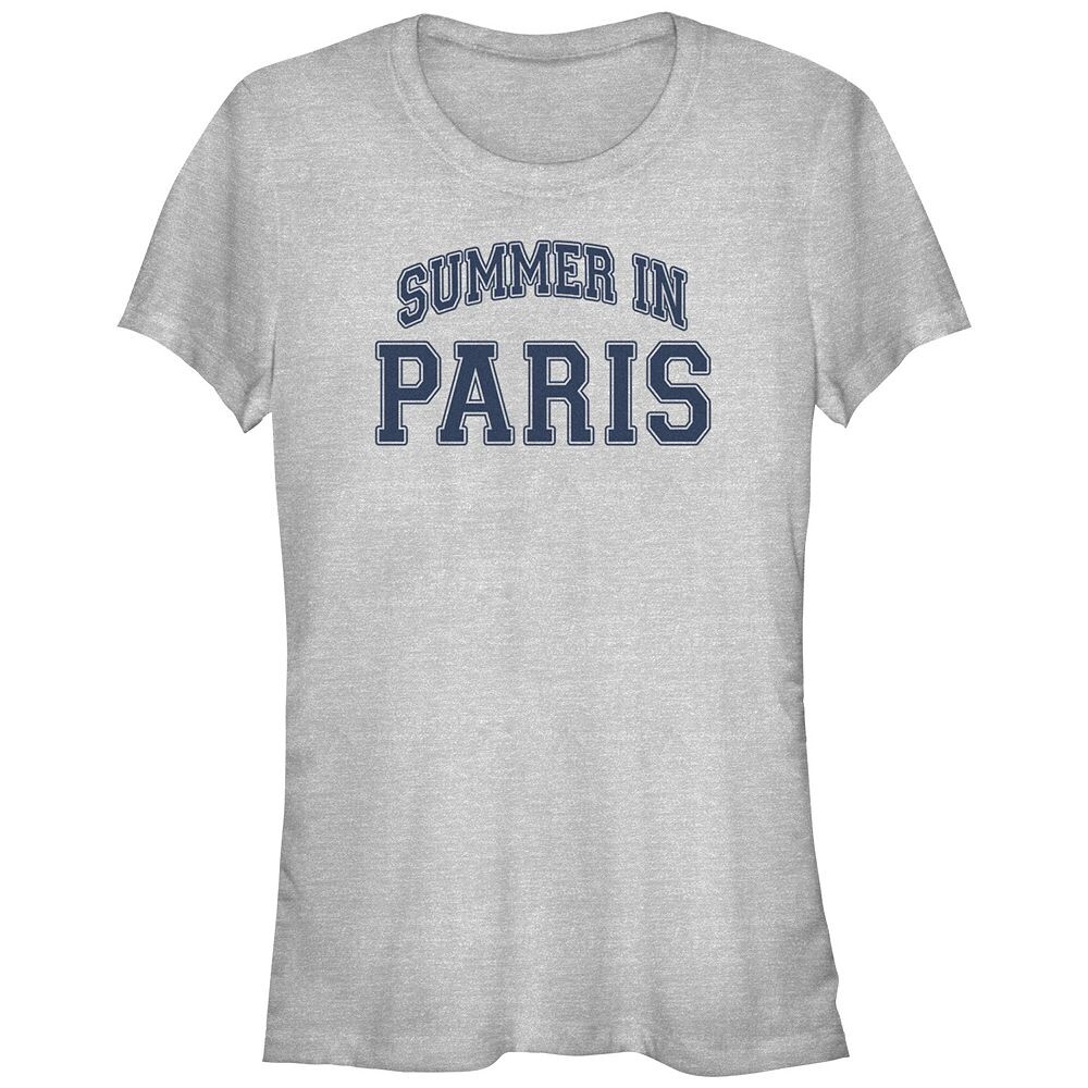 

Футболка с графическим рисунком Summer In Paris для юниоров, цвет Athletic Heather