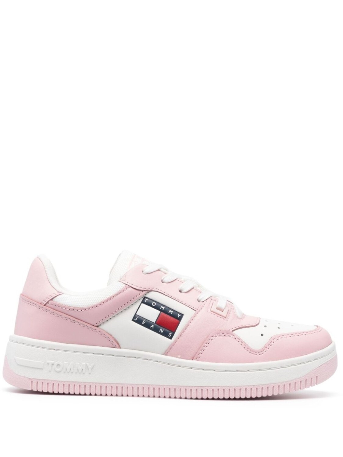 Tommy Jeans кроссовки с тисненым логотипом, розовый
