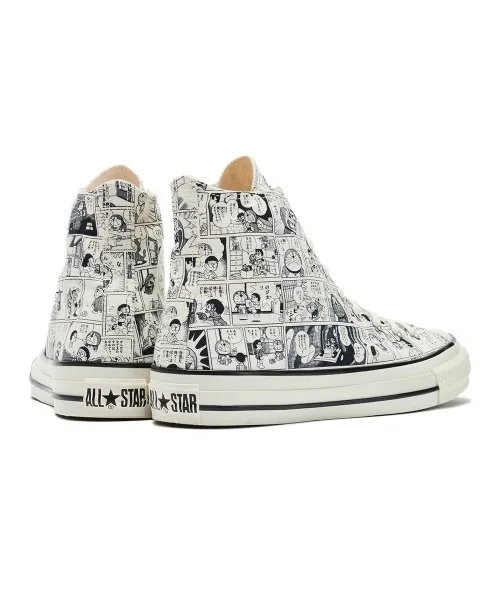 Унисекс высокие кеды с принтом Doraemon CONVERSE ALL STAR AGED CP HI белые — фото 2