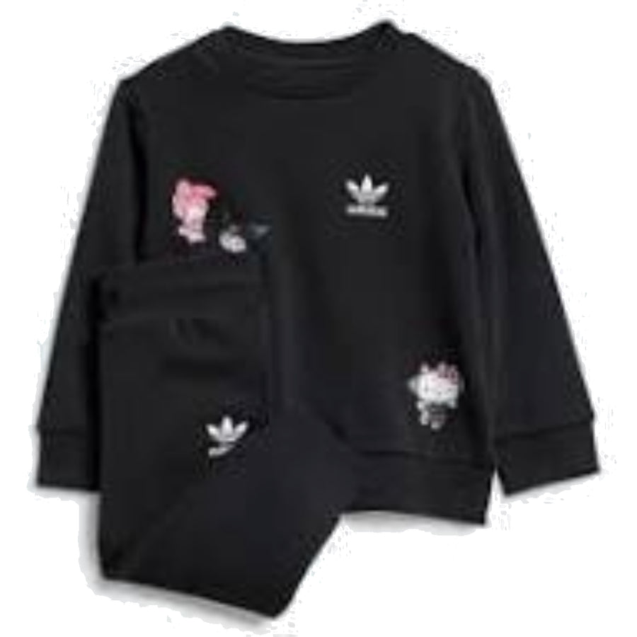 

Свитер (TD) adidas Originals x Hello Kitty Crew Set Asia Sizing 'Black', черный