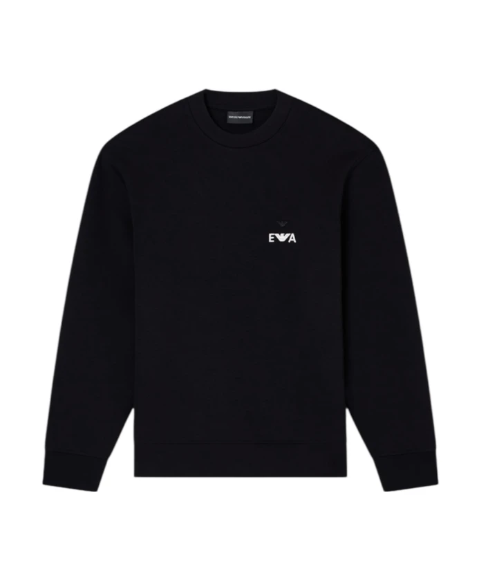 

Толстовка из джерси Asv с наклейкой Supergeprã¤gter ea Emporio Armani, черный