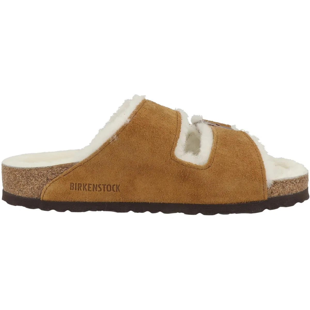 Сандалии классические с замшей, Birkenstock, светло-коричневые — фото 3