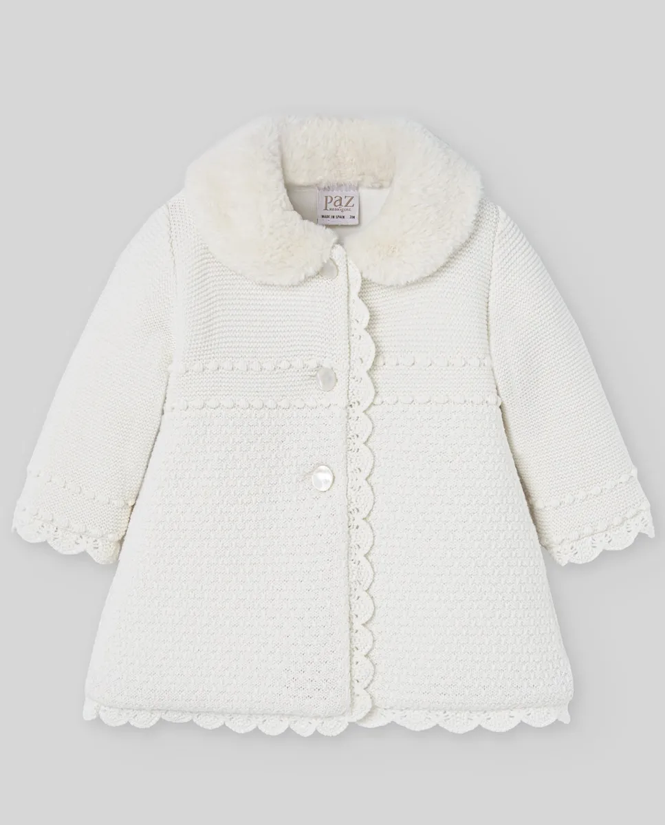

Вязаное детское пальто коллекции Paz PAZ Rodríguez, светло-бежевый
