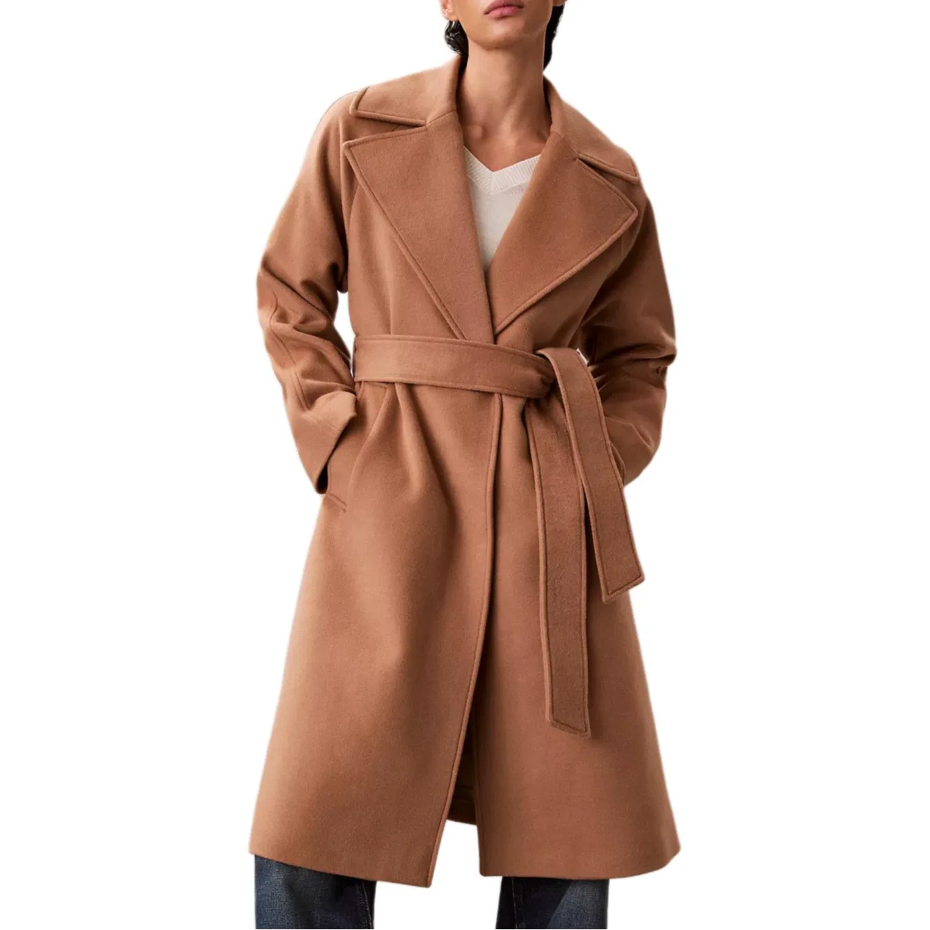 Пальто женское Camel Moderate Calvin Klein